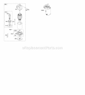 Electric Starter Diagram and Parts List for  Briggs and Stratton Engine